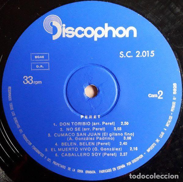 Discos de vinilo: Peret &ndash; Peret (Vinyl, Discophon S.C. 2.015) - Foto 4
