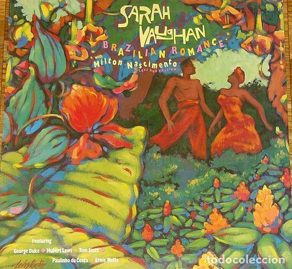 Disques de vinyle: Sarah Vaughan & Milton Nascimento &ndash; Brazilian Romance (Vinyl, CBS 460156 1)