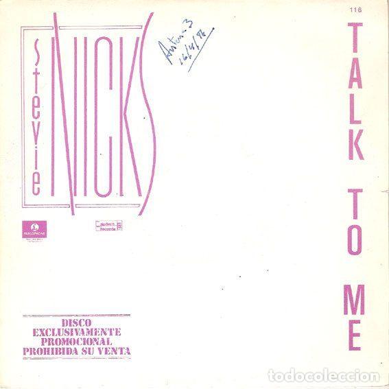 Vinyl records: Stevie Nicks &ndash; Talk To Me (Vinyl, Parlophone 116)