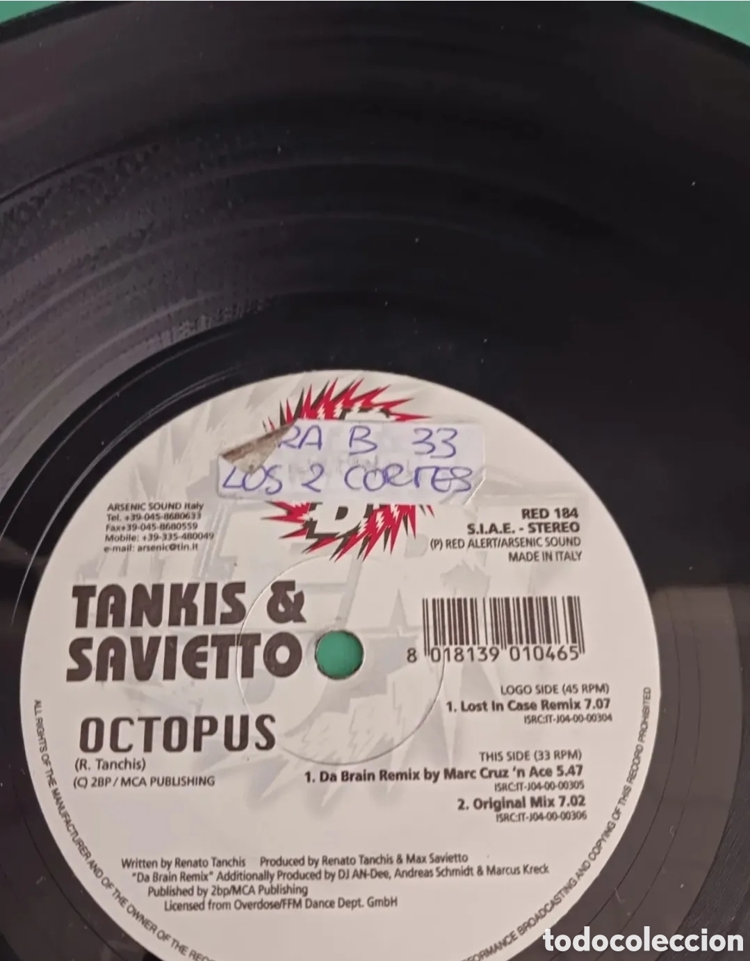 Disques de vinyle: Vinilo Tankis & Savietto/ OCTOPUS