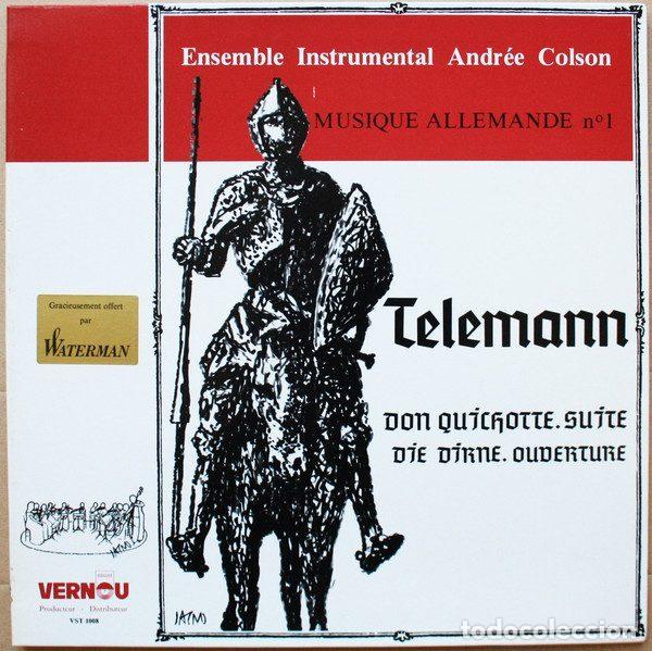 Discos de vinilo: Telemann - Ensemble Instrumental Andr&eacute;e Colson &ndash; Don Quichotte, Suite - Die Dirne, Ouverture...