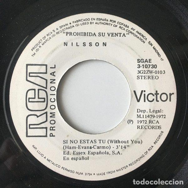 Vinyl records: Nilsson &ndash; Si No Estas Tu = Without You / Gotta Get Up = Debo Despertar (Vinyl, RCA Victor 3-10730)