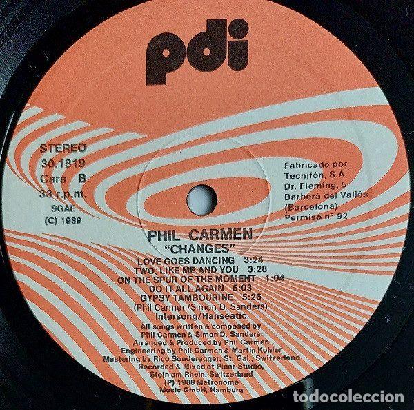 Discos de vinilo: Phil Carmen &ndash; Changes (Vinyl, PDI 30.1819) - Foto 4