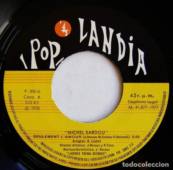 Discos de vinilo: Michel Sardou &ndash; Seulement Lamour / La Java De Broadway (Vinyl, CFE P-30616) - Foto 3