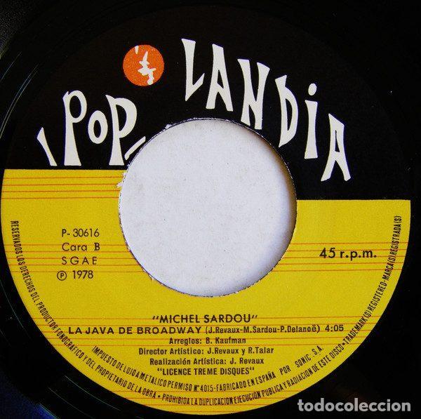 Discos de vinilo: Michel Sardou &ndash; Seulement Lamour / La Java De Broadway (Vinyl, CFE P-30616) - Foto 4