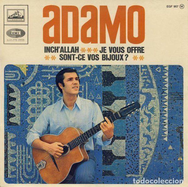 Discos de vinil: Adamo &ndash; Inch' Allah (Vinyl, La Voix De Son Ma&icirc;tre EGF 957)