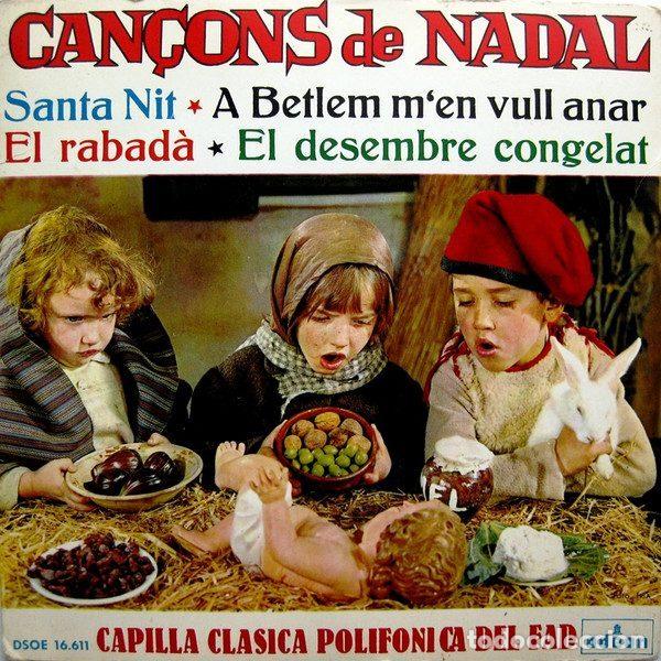 Disques de vinyle: Capilla Clasica Polif&oacute;nica Del F.A.D. &ndash; Can&ccedil;ons de Nadal (Vinyl, Odeon DSOE 16.611)