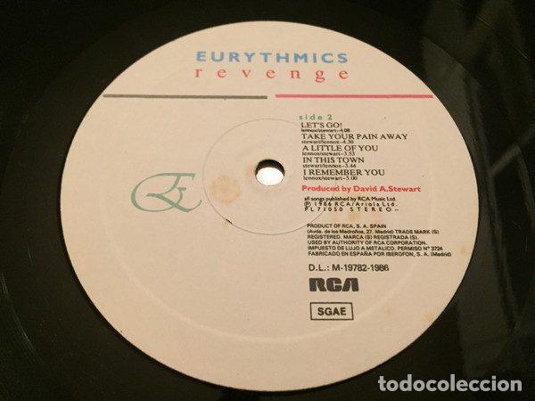 Discos de vinilo: Eurythmics &ndash; Revenge (Vinyl, RCA PL-71050) - Foto 4