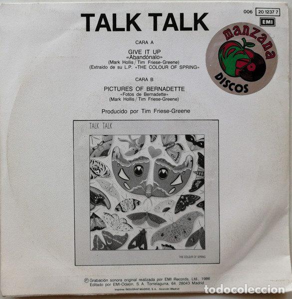 Discos de vinilo: Talk Talk &ndash; Give It Up (Vinyl, EMI 006-20 1237 7) - Foto 2