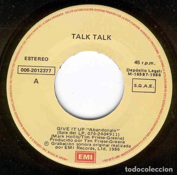 Discos de vinilo: Talk Talk &ndash; Give It Up (Vinyl, EMI 006-20 1237 7) - Foto 3