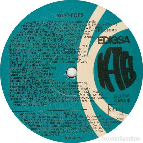 Discos de vinilo: Mini-Pops &ndash; Mini-Pops (Vinyl, Edigsa 18L0266) - Foto 4