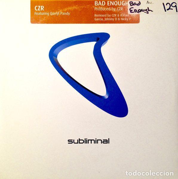 Disques de vinyle: CZR Featuring Darryl Pandy &ndash; Bad Enough (Vinyl, Subliminal SUB 8)