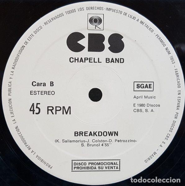 Discos de vinilo: Chapell Band &ndash; Get Away / Breakdown (Vinyl, CBS none) - Foto 3