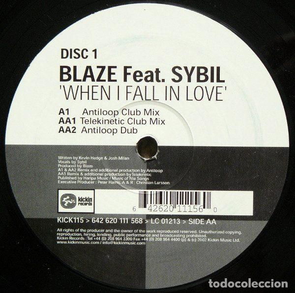 Vinyl-Schallplatten: Blaze Feat. Sybil &ndash; When I Fall In Love (Disc 1) (Vinyl, Kickin Records KICK115)
