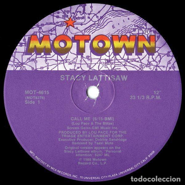 Dischi in vinile: Stacy Lattisaw &ndash; Call Me (Vinyl, Motown MOT-4615)