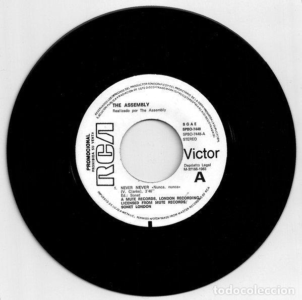 Discos de vinil: The Assembly &ndash; Never Never = Nunca Nunca (Vinyl, RCA Victor SPBO-7448)