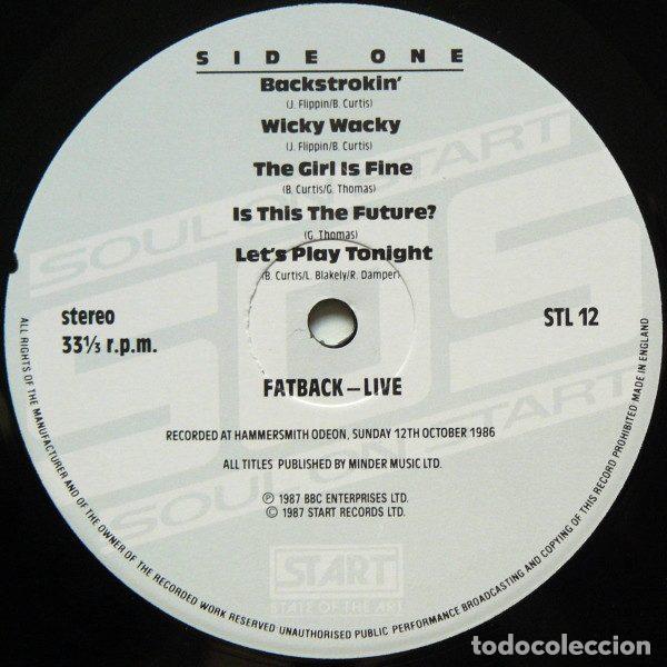 Discos de vinilo: Fatback &ndash; Live (Vinyl, Start STL12) - Foto 3