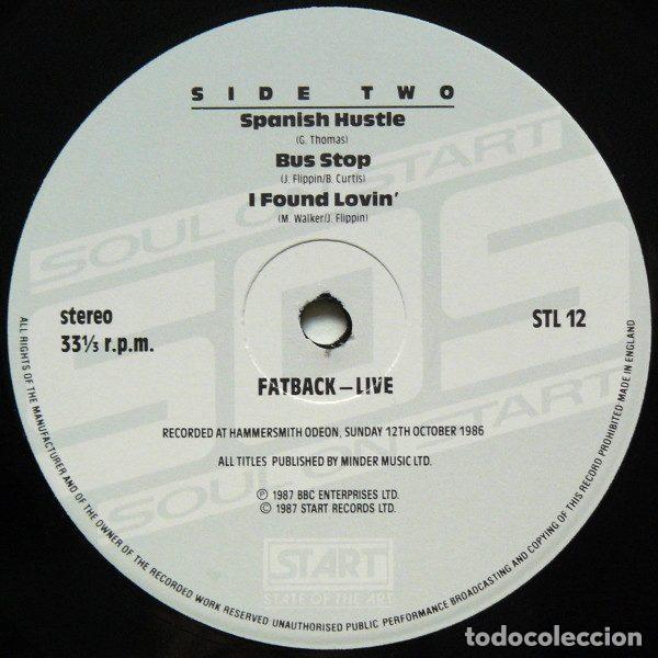 Discos de vinilo: Fatback &ndash; Live (Vinyl, Start STL12) - Foto 4