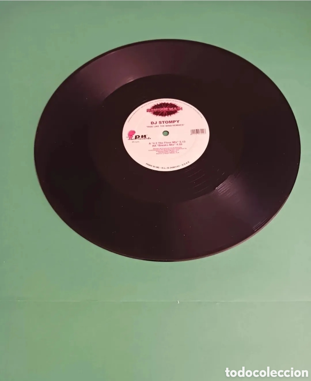 Discos de vinilo: DJ STOMPY &rdquo; RIDE LIKE THE WIND REMIXES&rdquo; - Foto 2