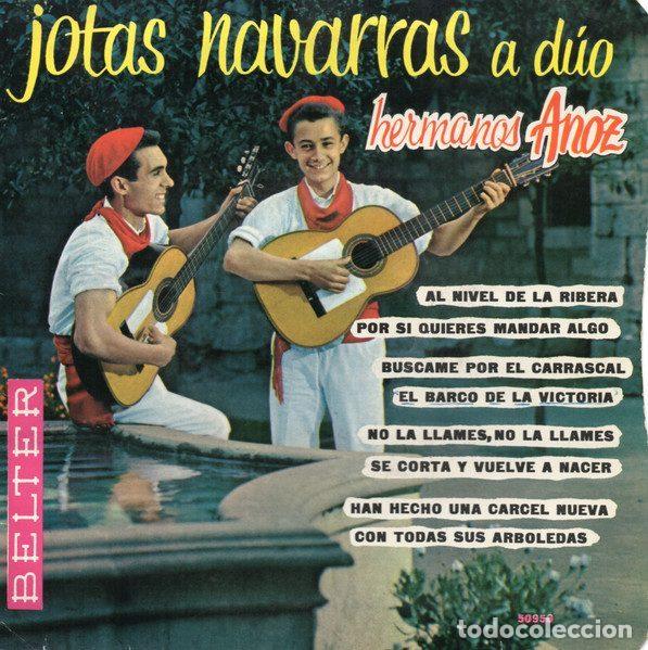 Discos de vinil: Hermanos Anoz &ndash; Jotas Navarras A D&uacute;o (Vinyl, Belter 50.950)