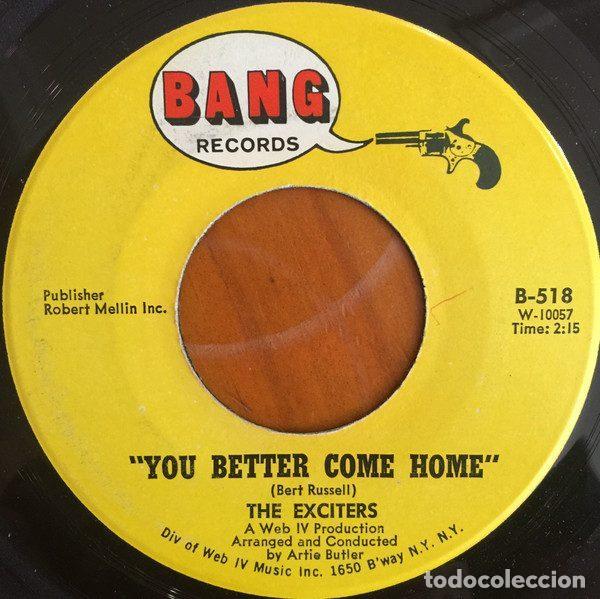Disques de vinyle: The Exciters &ndash; You Better Come Home / Weddings Make Me Cry (Vinyl, Bang Records B-518)