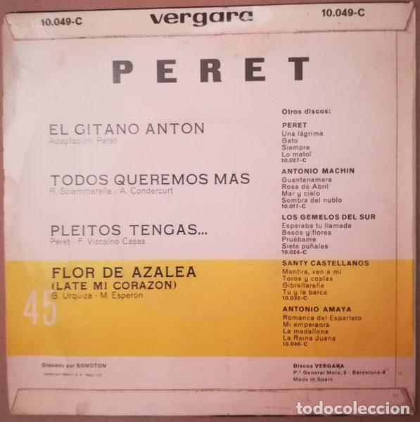 Discos de vinilo: Peret &ndash; El Gitano Ant&oacute;n (Vinyl, Vergara 10.049-C) - Foto 2