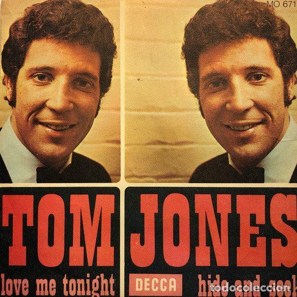 Discos de vinil: Tom Jones &ndash; Love Me Tonight / Hide And Seek (Vinyl, Decca MO 671)