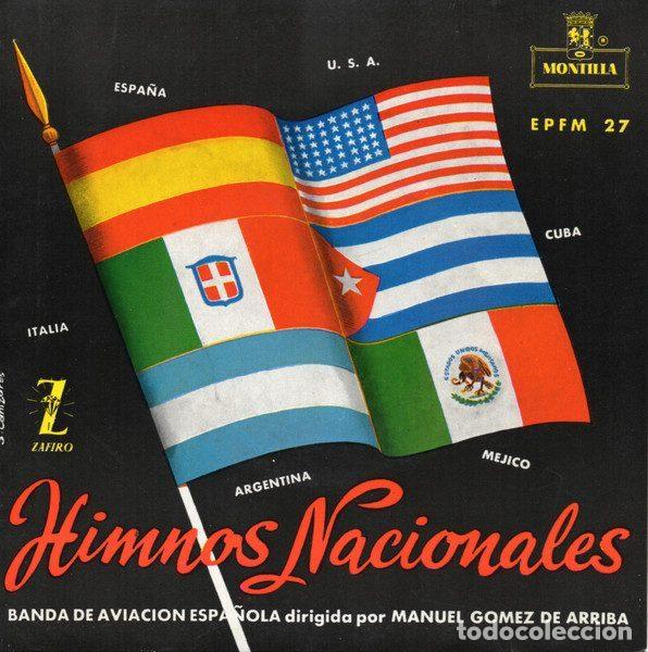 Discos de vinilo: Banda De Aviacion Espa&ntilde;ola &ndash; Himnos Nacionales (Vinyl, Montilla EPFM-27)