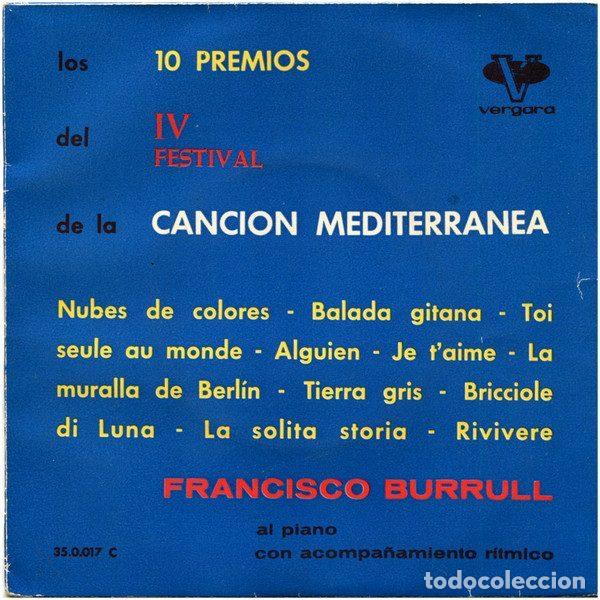 Discos de vinilo: Francisco Burrull Al Piano Con Acompa&ntilde;amiento R&iacute;tmico &ndash; Los 10 Premios Del IV Festival De La...