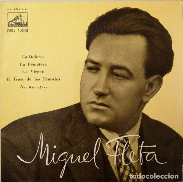 Discos de vinilo: Miguel Fleta &ndash; La Dolores (Vinyl, La Voz De Su Amo 7ERL 1.045)