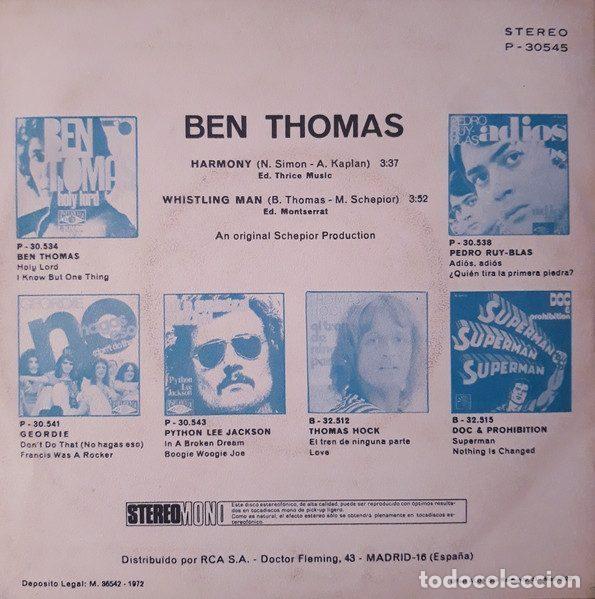 Discos de vinilo: Ben Thomas &ndash; Harmony (Vinyl, Poplandia P-30545) - Foto 2