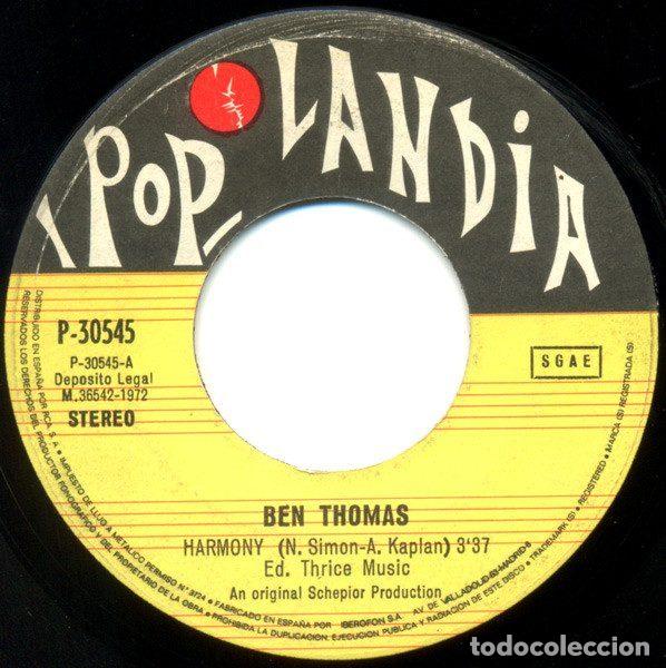 Discos de vinilo: Ben Thomas &ndash; Harmony (Vinyl, Poplandia P-30545) - Foto 3