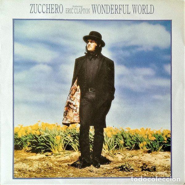 Discos de vinil: Zucchero Featuring Eric Clapton &ndash; Wonderful World (Vinyl, London Records ZUCCHERO 2)