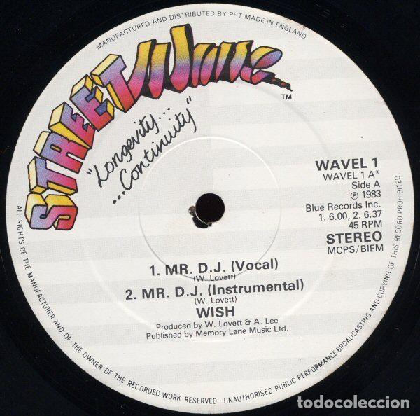 Dischi in vinile: Wish &ndash; Mr. D.J. (Vinyl, Streetwave WAVEL 1)