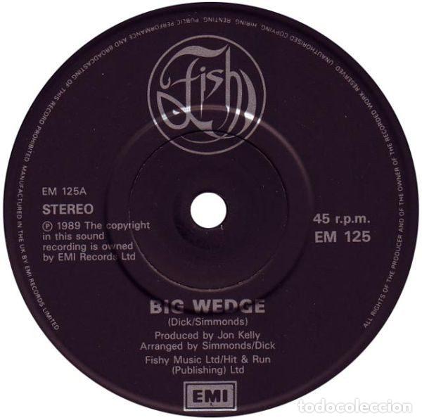 Discos de vinilo: Fish &ndash; Big Wedge (Vinyl, EMI EM 125) - Foto 3