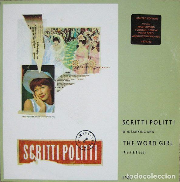 Discos de vinil: Scritti Politti With Ranking Ann &ndash; The Word Girl (Flesh & Blood) (Vinyl, Virgin VS 747-13)