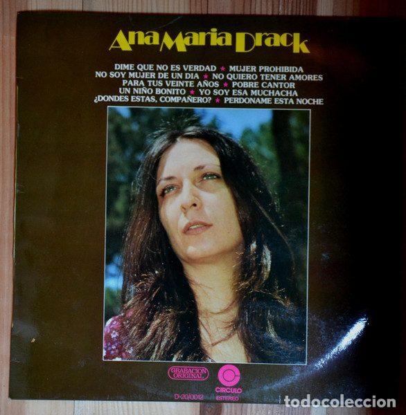 Dischi in vinile: Ana Mar&iacute;a Drack &ndash; Ana Maria Drack (Vinyl, Circulo D-20/0012)