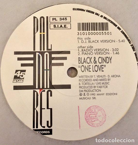 Vinyl records: Black & Cindy &ndash; One Love (Vinyl, Palmares Records PL 345)