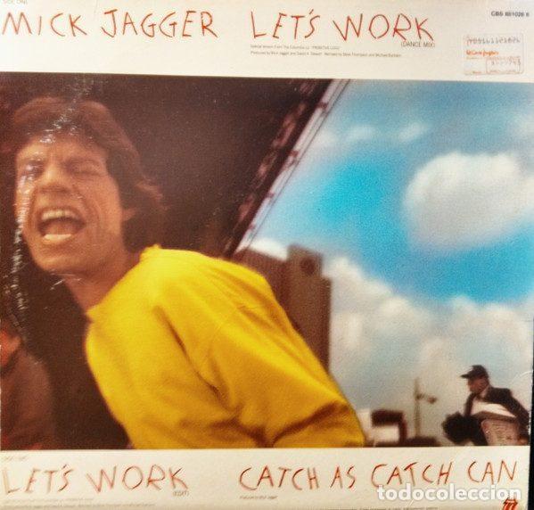Discos de vinilo: Mick Jagger &ndash; Lets Work (Vinyl, CBS CBS 651028 6) - Foto 2