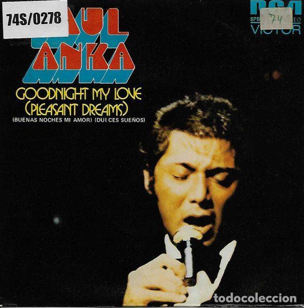 Dischi in vinile: Paul Anka &ndash; Goodnight My Love (Pleasant Dreams) (Vinyl, RCA Victor SPBO-9151)