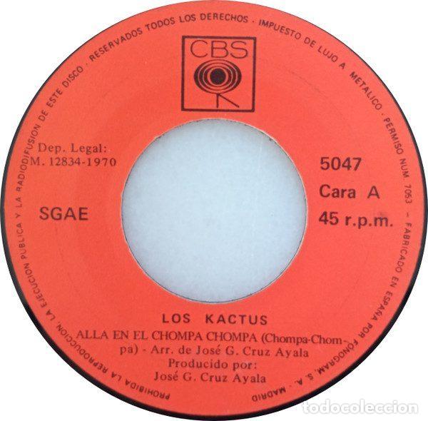 Discos de vinilo: Los Kactus &ndash; Alla En El Chompa Chompa (Vinyl, CBS 5047) - Foto 2