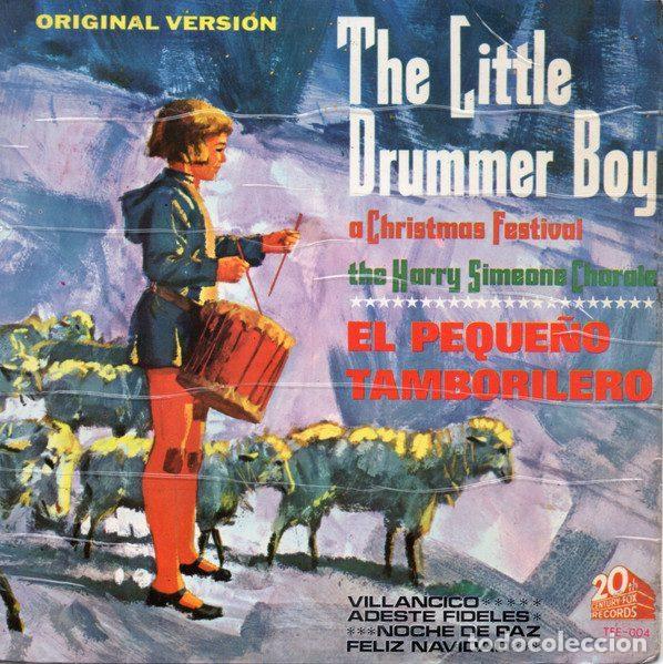 Discos de vinilo: Grupo Coral de Harry Simeone &ndash; El Peque&ntilde;o Tamborilero (Vinyl, 20th Century Fox Records TFE-004)
