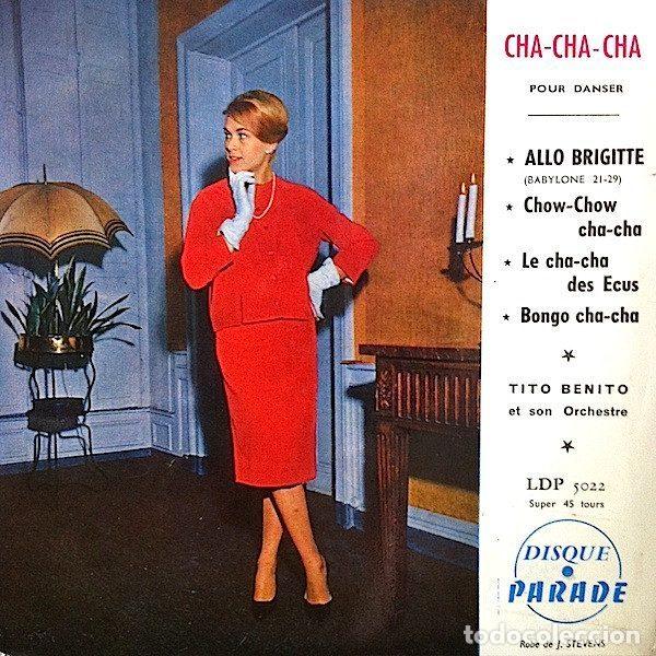 Discos de vinilo: Tito Benito Et Son Orchestre &ndash; Allo Brigitte (Vinyl, Disque Saphir LDP 5022)