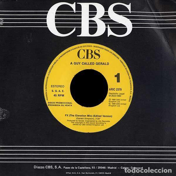 Discos de vinilo: A Guy Called Gerald &ndash; FX (The Elevation Mix) (Edited Version) (Vinyl, CBS ARIC 2379) - Foto 1