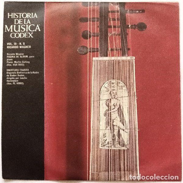 Vinyl records: Ricardo Wagner &ndash; Historia De La Musica Vol. III - N. 8 - Ricardo Wagner (Vinyl, Codex HdM - 060)