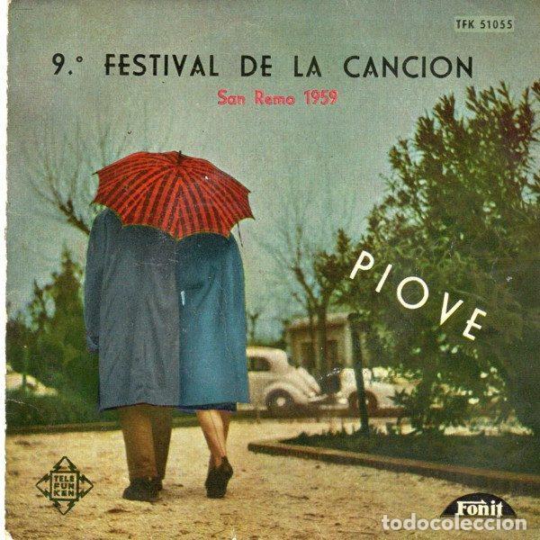 Discos de vinil: Various &ndash; Festival De La Canci&oacute;n - San Remo 1959 (Vinyl, Telefunken TFK 51055)