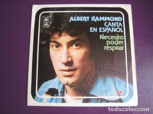 Vinyl records: Albert Hammond &ndash; Canta En Espa&ntilde;ol Necesito Poder Respirar (Vinyl, Epic EPC 2941)