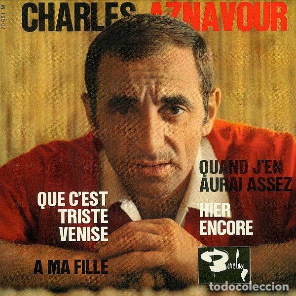 Dischi in vinile: Charles Aznavour &ndash; Que C'est Triste Venise (Vinyl, Barclay BLY 70681)