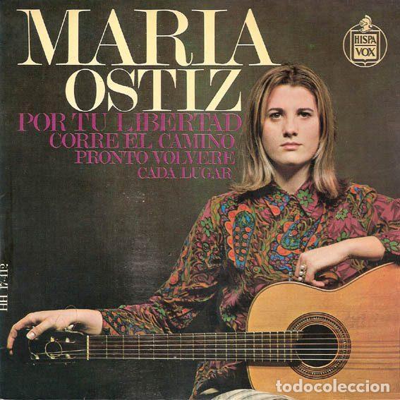 Vinyl-Schallplatten: Maria Ostiz &ndash; Por Tu Libertad / Corre El Camino / Pronto Volver&eacute; / Cada Lugar (Vinyl, Hispavox...