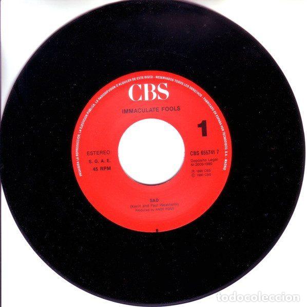 Discos de vinilo: Immaculate Fools &ndash; Sad (Vinyl, CBS CBS 655741 7) - Foto 3
